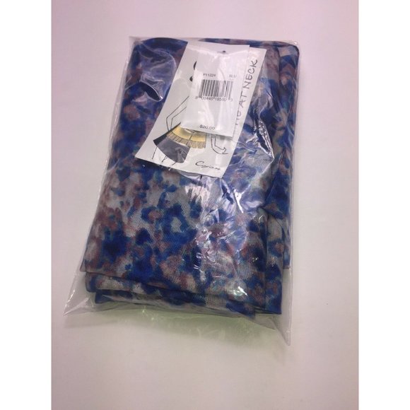 Cejon Accessories Lightweight Blue Printed Scarf - Picture 3 of 6